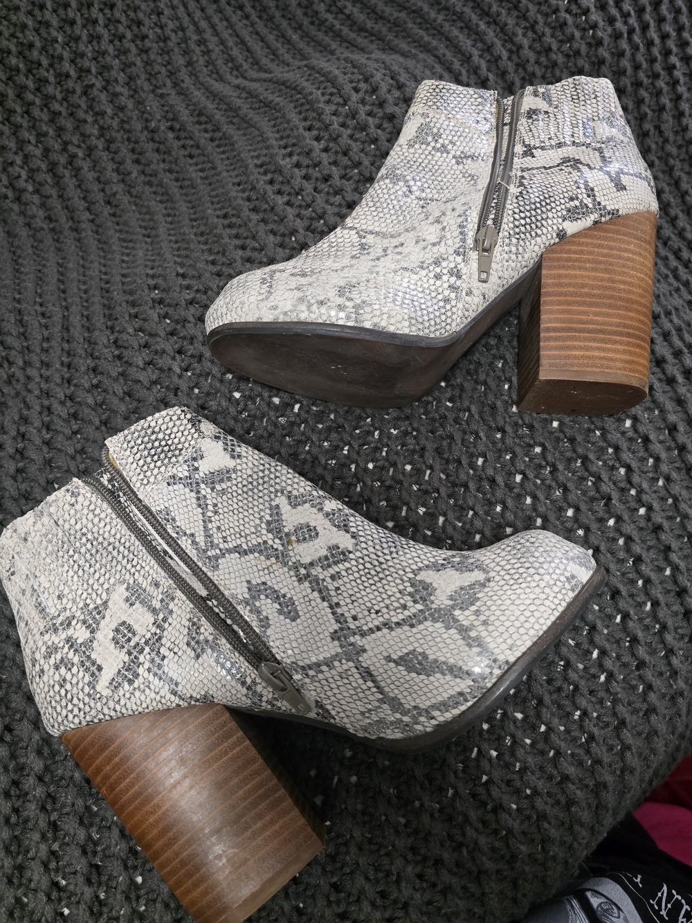 Jeffrey Campbell 'Hanger' Snake Skin Bootie